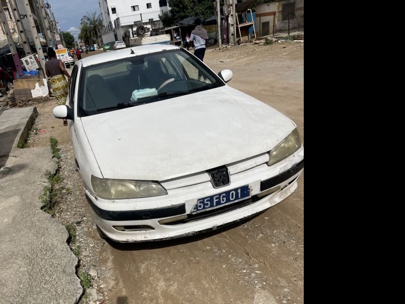 Peugeot 406 blanche 1